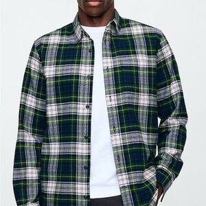 Alpine Design Green and Blue Plaid Shirt